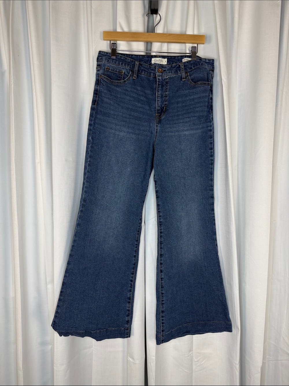 Jessica Simpson Indigo Wide-Leg Flare Jeans
